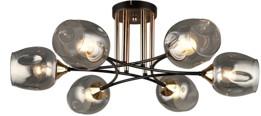 MD.4882-6-S COFFEE+FGD Потолочная люстра на штанге MD.4882-6-S COFFEE+FGD