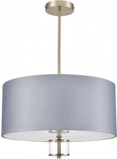 8108/5C Потолочная люстра на штанге Lumion Damona 8108/5C латунь титаниум/серый, металл/текстиль/стекло E14 5*40W 220V (круглые)