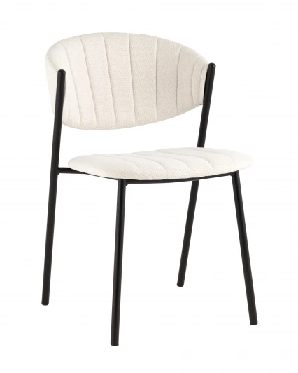 УТ000036751 Стул Харпер ткань рогожка молочный Stool Group арт.УТ000036751