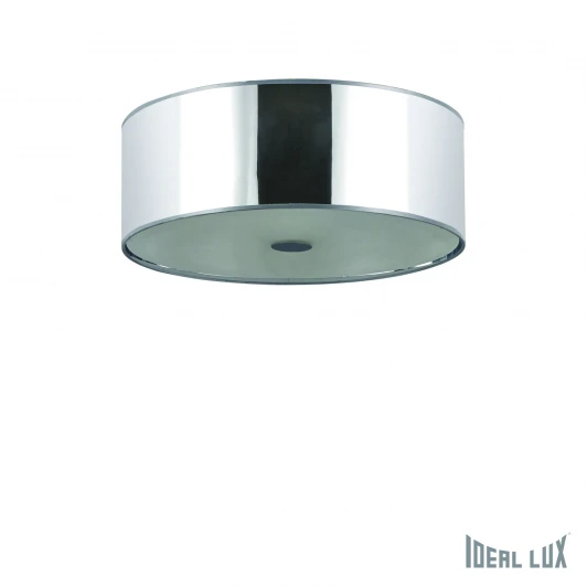 WOODY PL4 CROMO Потолочный светильник круглый хром Ideal Lux Woody PL4 CROMO