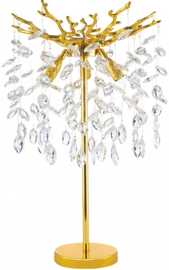 23131.320-610.3.E14.B GD Интерьерная настольная лампа хрустальная Arte Milano Milano-1 23131.320-610.3.E14.B GD (220V)