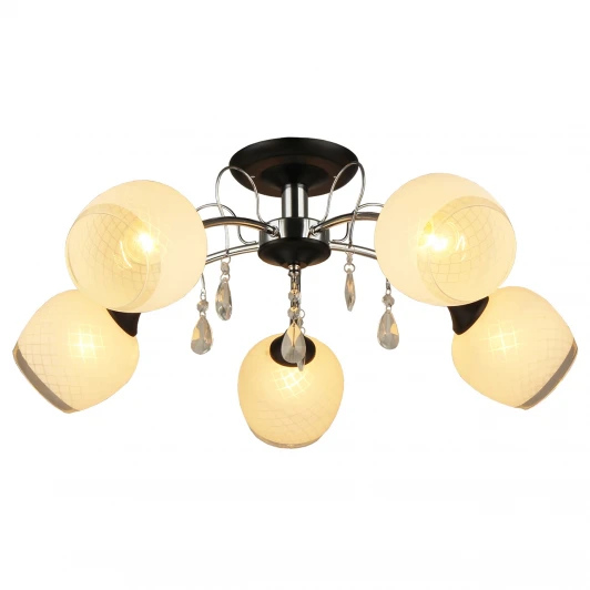 MD.0658-5-S CH+BK Потолочная люстра Imex MD.0658-5-S CH+BK