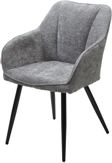 629M05447 Стул M-City REFLET 3018-17 серый, шенилл / черный каркас