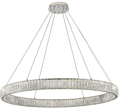 8240N/100 chrome Подвесной светодиодный светильник Newport 8240 8240N/100 chrome (220V, на тросе, кольцо)