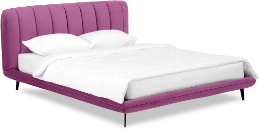 564364 Кровать Amsterdam ОГОГО (арт.564364), (Велюр/Фиолетовый)