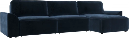 128501 Диван угловой Лига-048 НПБ лонг Лига Диванов (Велюр) арт.128501