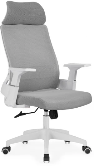15607 Компьютерное кресло Woodville Flok gray / white 15607