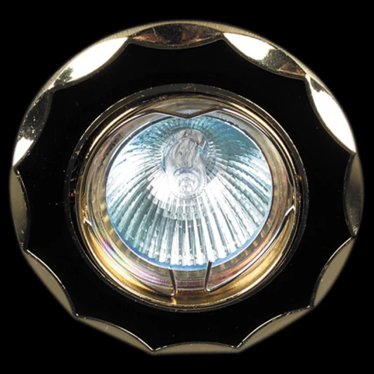 01001-9.0-001AK MR16 BK+GD Встраиваемый точечный светильник Reluce 01001-9.0-001AK MR16 BK+GD (12V, круглые)