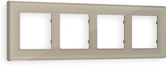 AF580364 Рамка Ambrella Volt ALFA Arctic (Серо-бежевый Стекло органическое) 4-ая AF580364