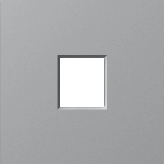 DE85940 Накладка 1-я для розеток RJ45,TV,SAT, матовый серый Donel A07 DE85940