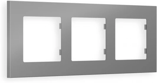 AF250503 Рамка Ambrella Volt ALFA Qubi (Сталь матовый) 3-ая AF250503