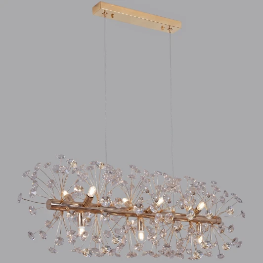 IL5004-9LPA-26 GD BOND Подвесная люстра хрустальная ILLUMICO IL5004-9LPA-26 GD BOND