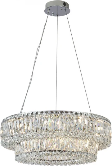 8450+18/S chrome Подвесной светильник хрустальный Newport 8450 8450+18/S chrome (220V, на тросе)