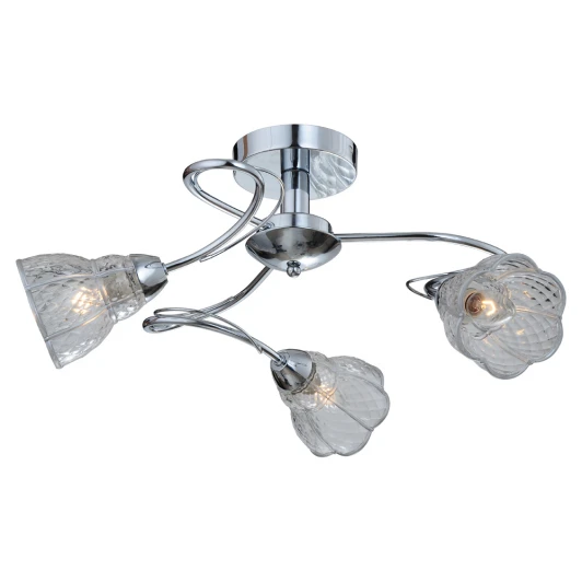 866/3PF-Chrome Потолочная люстра IDLamp Clairette 866/3PF-Chrome