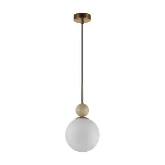 6625/1A Подвесной светильник Odeon Light Lolla 6625/1A бронзовый/белый/камень/металл IP20 E14 40W 220V
