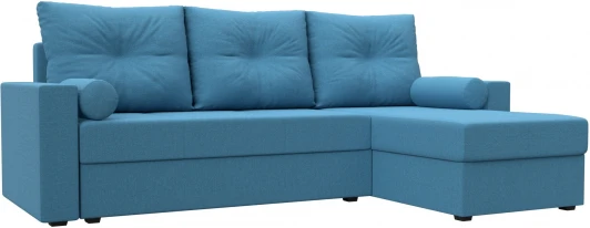 125979 Диван угловой Верона Лайт правый угол (Голубой/Рогожка) Лига Диванов арт.125979