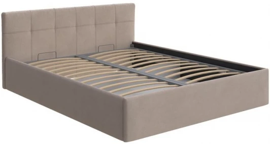 2028715 PROxSON Кровать Domo с бельевым ящиком (Ткань: Велюр Monopoly Миндаль (111)) 90x200