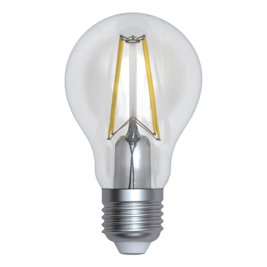 LED-A60-12W/3000K/E27/CL PLS02WH картон Лампочка светодиодная шар прозрачная E27 12W 3000K Uniel LED-A60-12W/3000K/E27/CL PLS02WH