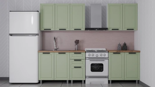 Н00232028 ГК Аленушка 2 м Лилия Фиcташка/Фисташка,скоба черный,сонома