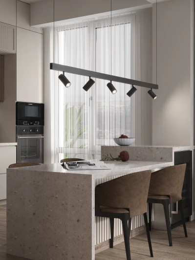 HSBL_kompl_E003_PI2B3K Трековая система в сборе магнитная накладная 48V 60W Hesby Lighting ElDeko HSBL_kompl_E003_PI2B3K