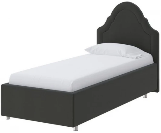 1915663 PROxSON Кровать Эльза (Ткань: Велюр Forest 520 Темно-серый) 80x200