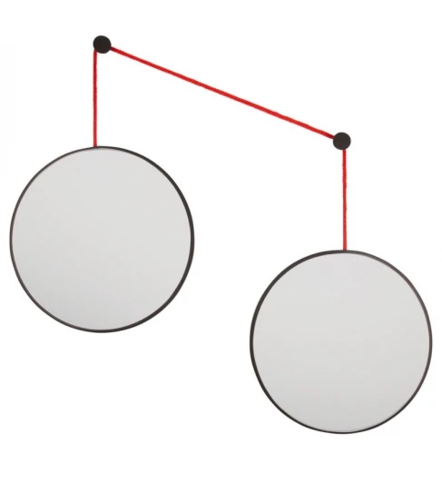 SM201RBL Balance M Black 2 зеркала по 40см на красном шнуре Art-Zerkalo SM201RBL 13882