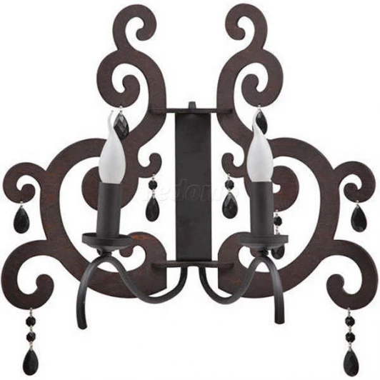 3421 Бра Nowodvorski Isabella, 2 лампы, венге с черным