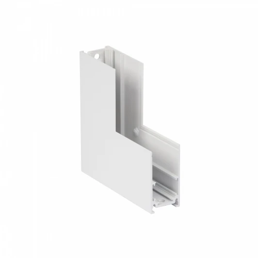 VT0200026-00 Коннектор угловой вертикальный 20 мм магнитный 100*100 для накладного шинопровода, белый Vitaluce VT0200026-00