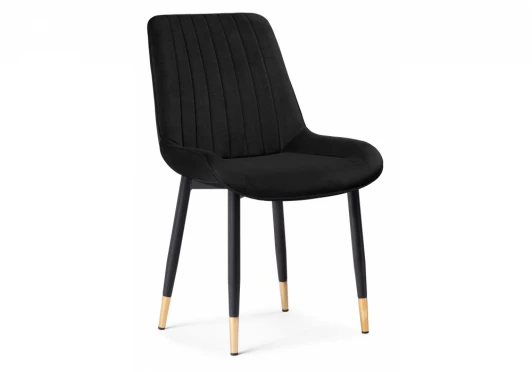15295 Стул Woodville на металлокаркасе Seda 1 black / gold / black 15295