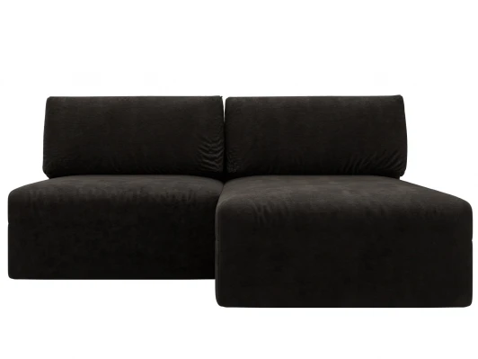 129511 Диван угловой модульный Лига-060 НПБ угол универсальный (ЛДСП,Брус,Фанера/Пластик/Велюр/Коричневый) Лига Диванов 129511