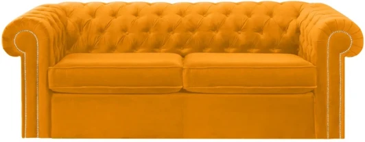 344630 Диван Chesterfield ОГОГО (арт.344630), (Ткань/Желтый)