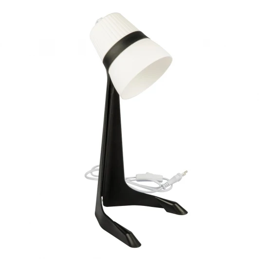 ULO-K22 D/E14/A BLACK/WHITE Настольная лампа 40W E14 с выключателем черный/белым Uniel ULO-K22 D/E14/A BLACK/WHITE