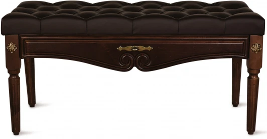 002052 Банкетка Сильвия экокожа корич./темно-корич. от фабрики Mebelik