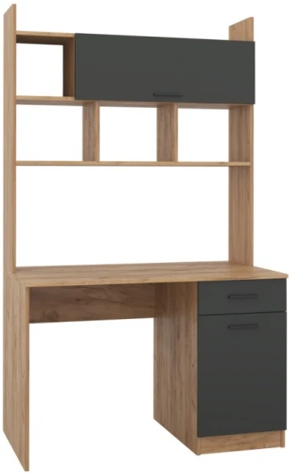 559233 Письменный стол Woodville Бишоп 2 дуб крафт золотой / антрацит 559233