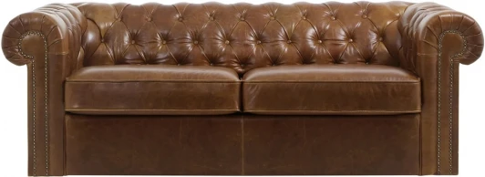 329498 Диван Chesterfield ОГОГО (арт.329498), (Ткань/Коричневый)