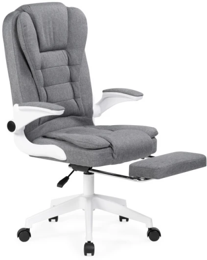 15611 Компьютерное кресло для оператора Woodville Mitis (Пластик/Ткань, Белый/Серый) 15611