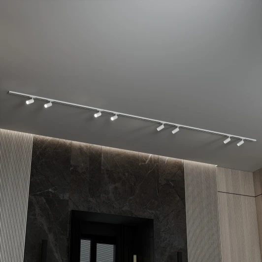 HSBL_kompl_S003_NI4W3K Трековая система в сборе однофазная накладная 220V 80W Hesby Lighting Skylite HSBL_kompl_S003_NI4W3K