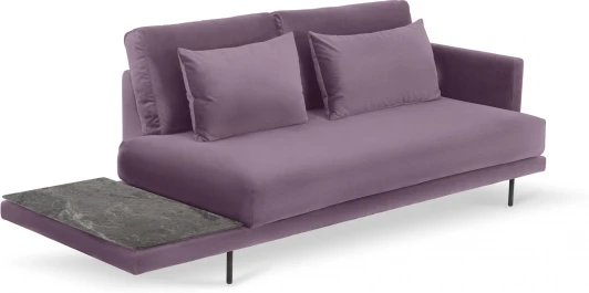 809980 Кушетка Ricadi ОГОГО (арт.809980), (Ткань/Серый,Фиолетовый)
