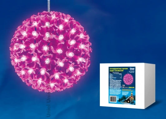 ULD-H2121-200/DTA PINK IP20 SAKURA BALL Световая фигура Uniel ULD-H2121-200/DTA PINK IP20 SAKURA BALL