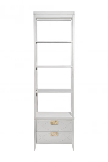 151SV-000019 151SV-000019 Шкаф-витрина открытый узкий с тумбой прикроватной с 2-мя ящиками Garda Decor
