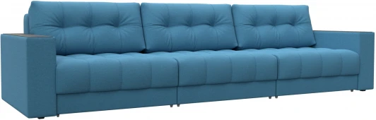 128419 Диван прямой с декором Лига-049 НПБ Лонг Лига Диванов (Рогожка) арт.128419