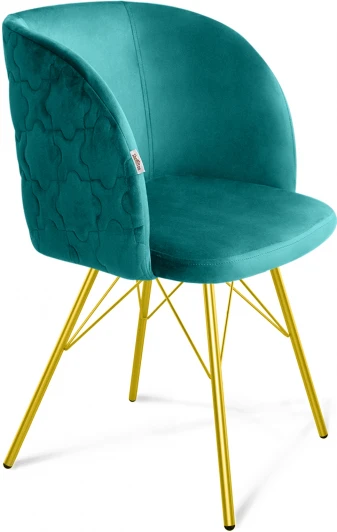 9963415502 Стул SHT-ST33-1/S37 альпийский бирюзовый/золото Sheffilton 9963415502