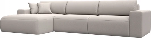 127802L Диван угловой Лига-036 НПБ Классик Лонг левый угол Лига Диванов (Замша) арт.127802L