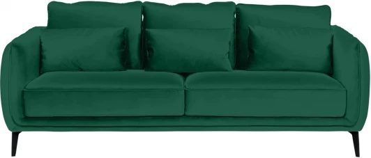 664755 Диван Amsterdam трехместный ОГОГО (арт.664755), (Ткань/Изумрудный)