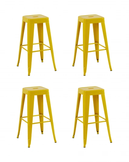 УТ000042401 Стул барный TOLIX желтый глянцевый KD 4 шт. Stool Group УТ000042401