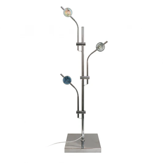 ULM-T640 3x2W/3000K CHROME MULTICOLOR Торшер светодиодный, c регулировкой наклона, с линзами, сменные светофильтры в/к Uniel ULM-T640 3x2W/3000K CHROME MULTICOLOR