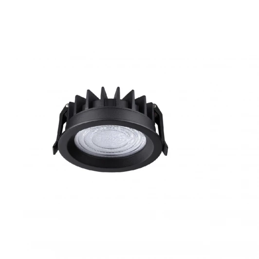 359845 Встраиваемый светильник светодиодный Novotech Fluo 359845 черный с переключателем цв. температуры LED 15W 220-240V 2700К\3200К\4000К