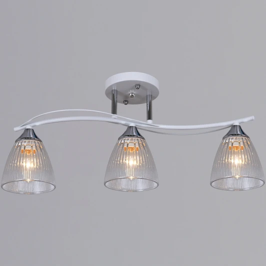 87360-0.3-03 WH+CR Потолочная люстра на штанге Reluce 87360-0.3-03 WH+CR