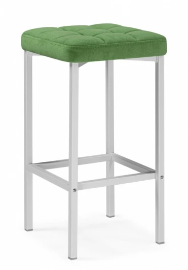 614938 Барный стул Woodville Лофт (Металл, Велюр/Белый) арт.614938