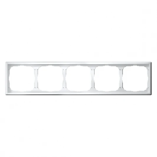 GAL000105 Рамка на 5 постов (белый) Systeme Electric GAL000105